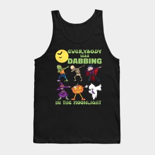 FUNNY DABBING HALLOWEEN MONSTERS VINTAGE SONG PARODY Tank Top